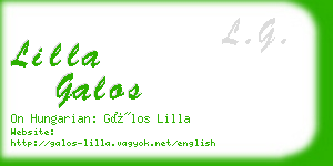 lilla galos business card